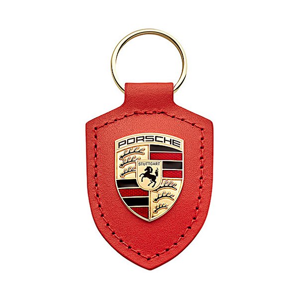 Chaveiro emblema Porsche  'Driven by Dreams', edição limitada, coleção 75Y Porsche Sports Cars