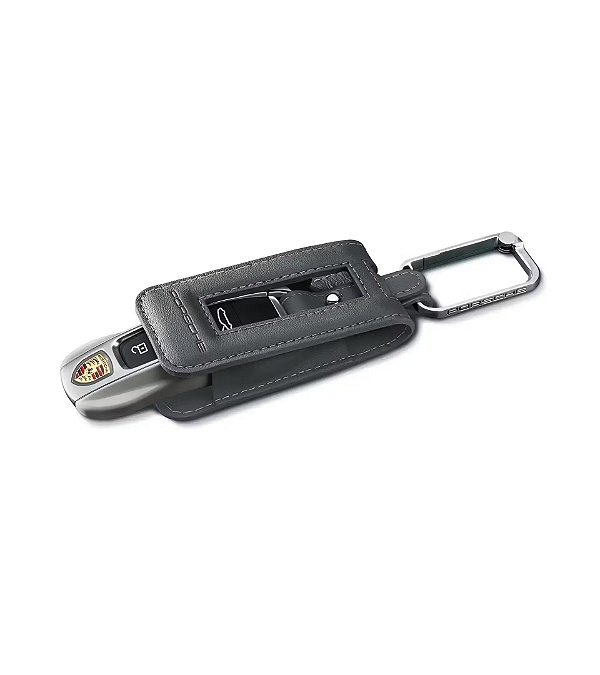 Capa em pele para chave - 911/Cayenne/Panamera/Taycan