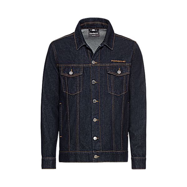 Jaqueta jeans masculina, coleção Porsche