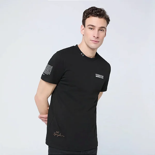 Camiseta Masculina Porsche (Preta) - Martini Racing