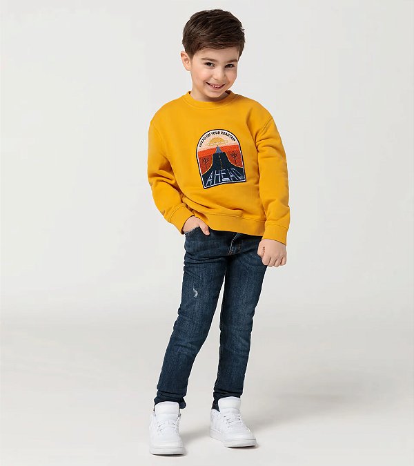 Moletom Infantil AHEAD - 6/7 Anos