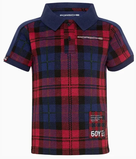 CAMISA POLO INFANTIL VERMELHA XADREZ ( 8-10 anos )