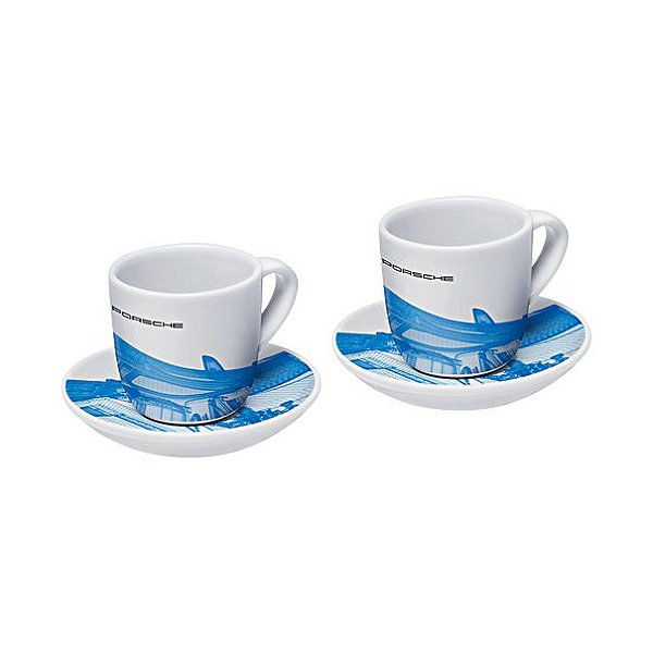 Xícaras de café expresso, edição limitada, coleção Taycan