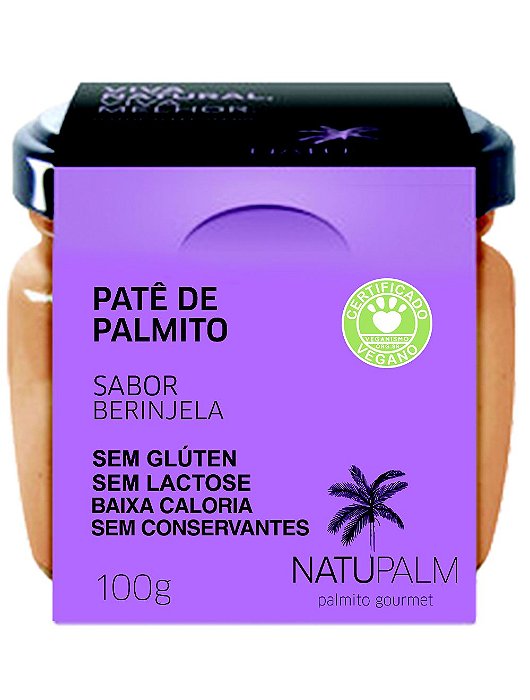 Pate de Palmito Natupalm Sabor Beringela 100g