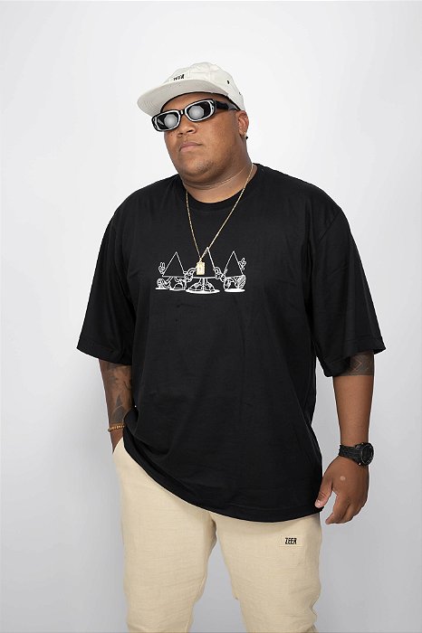 Camiseta Oversized Nós Preta