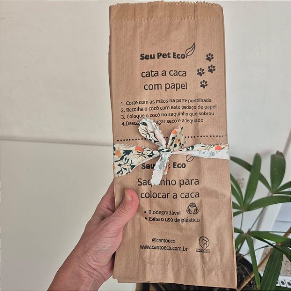 SAQUINHOS DE PAPEL PARA COLETAR AS  FEZES DO PET
