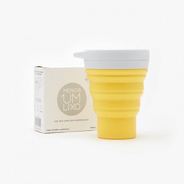 COPO RETRÁTIL MENOS 1 LIXO GIRASSOL