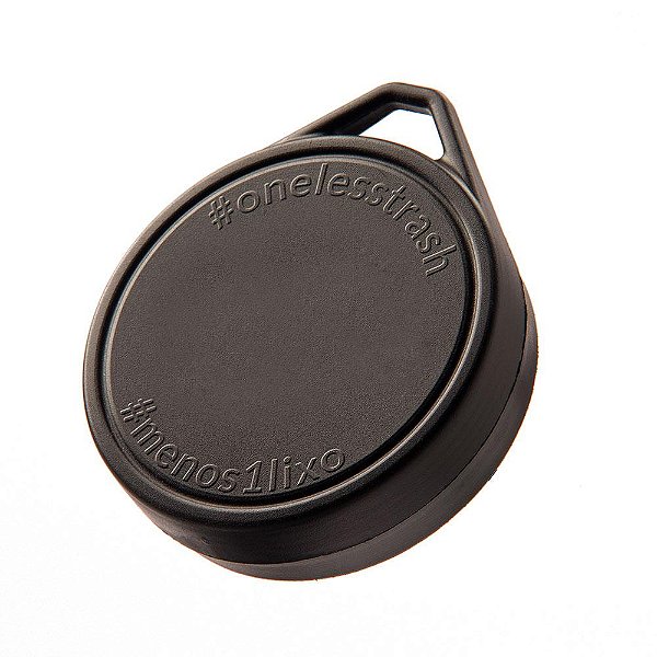 TAMPA COPO  RETRÁTIL MENOS 1 LIXO | PRETA