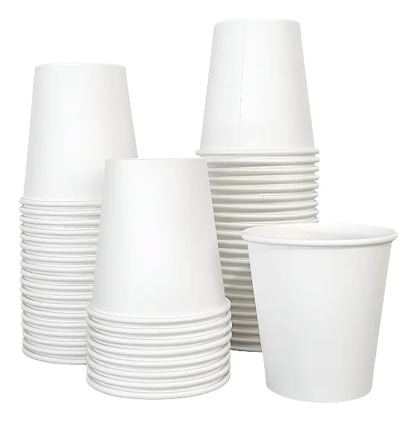 COPO DE PAPEL BRANCO BIODEGRADÁVEL  200 ML