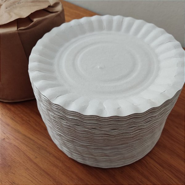 PRATO DE PAPEL BRANCO 17 CM CAIXA COM 500 UN