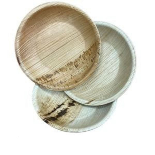 PRATO DA FOLHA DA PALMEIRA REDONDO 15CM | 25 UN