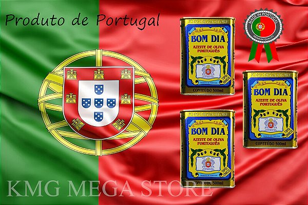 Azeite de Oliva Bom Dia Português Lata 500 Ml  - Kit 3 Latas