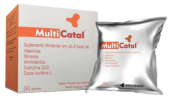 Multicatal Frutas Vermelhas 30 Sachês
