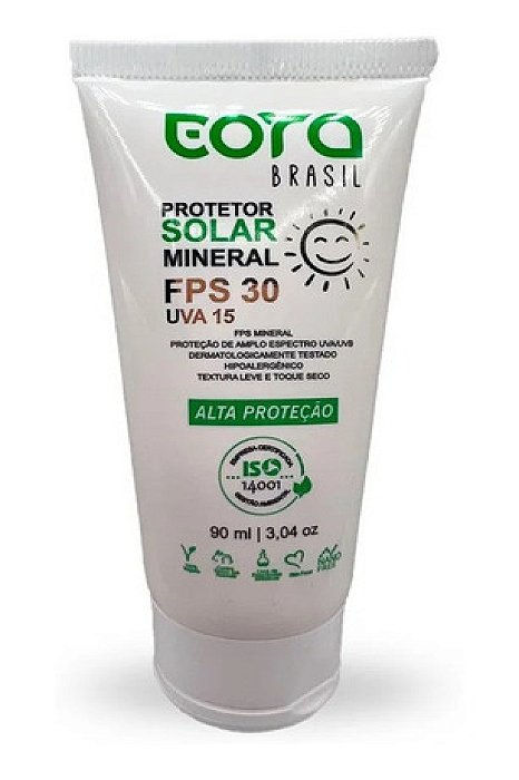 PROTETOR SOLAR EORA VEGANO LIVRE DE PARABENOS fps 30 / 90ml