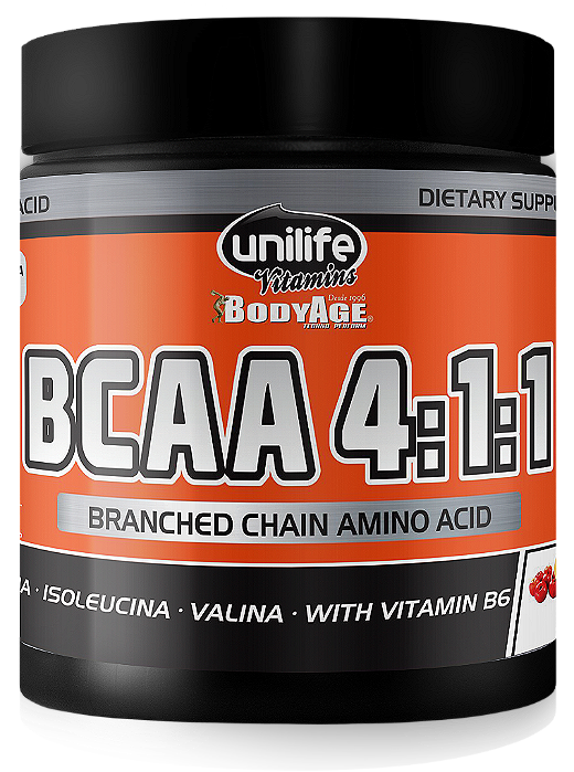 BCAA em pó - 4:1:1 - Sabor Laranja com acerola