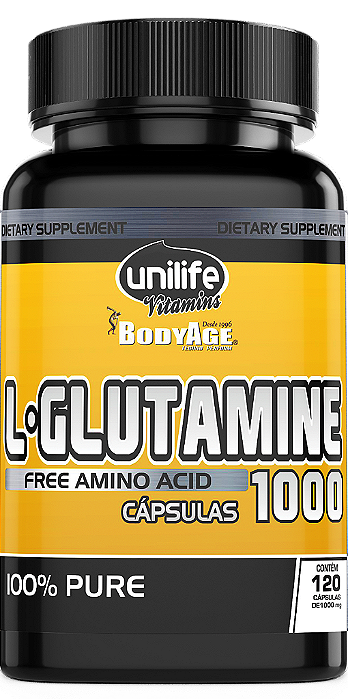 Glutamina pura - 120 cáps 1000 mg