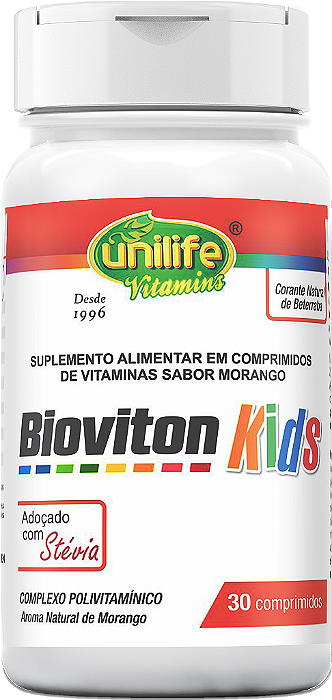 Bioviton KIDS - Sabor morango - 30 comprimidos