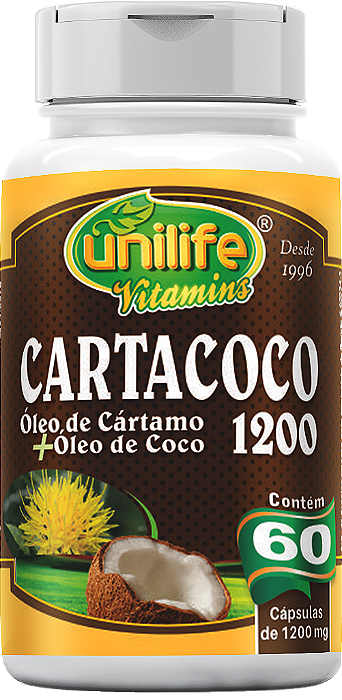 Cartacoco - Óleo de cártamo + Óleo de coco - 60 cáps