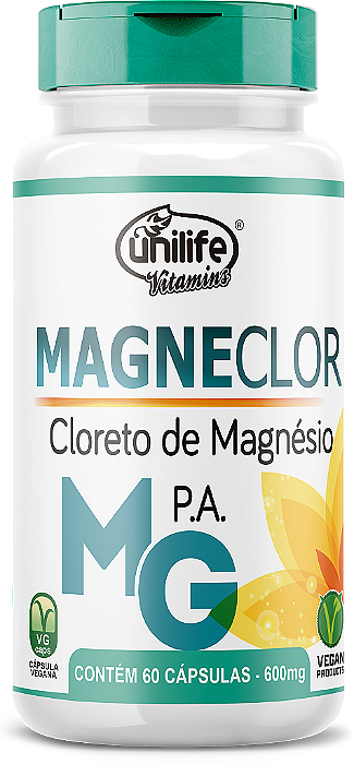 Cloreto de Magnésio P.A. - MagneClor - 60 cáps