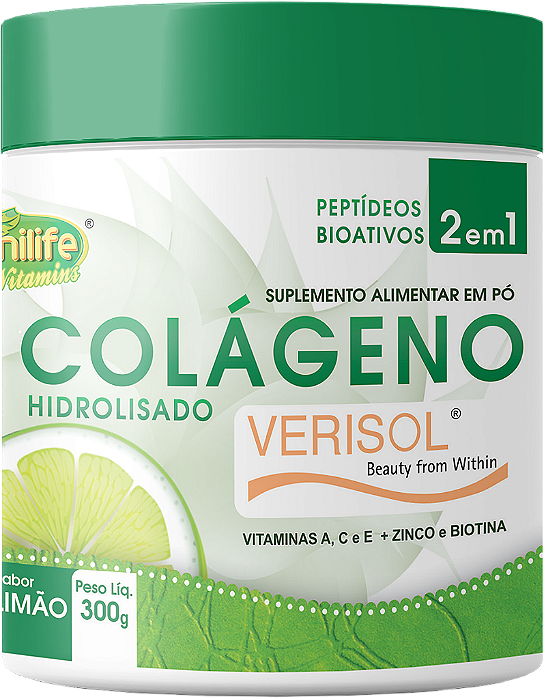 Colágeno hidrolisado em pó - Verisol Limão 300 g