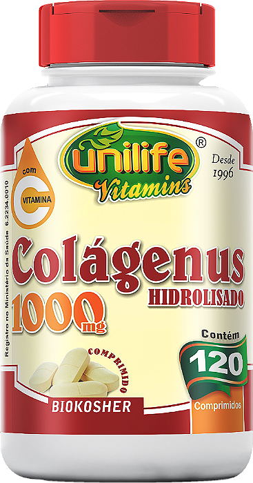 Colágenus Pure - Hidrolisado + Vitamina C - 120 comprimidos