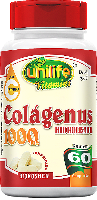 Colágenus Pure - Hidrolisado + Vitamina C - 60 comprimidos