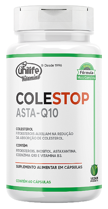 Colestop Asta- Q10 - Fitoesteróis- 60 Cáps   450 mg