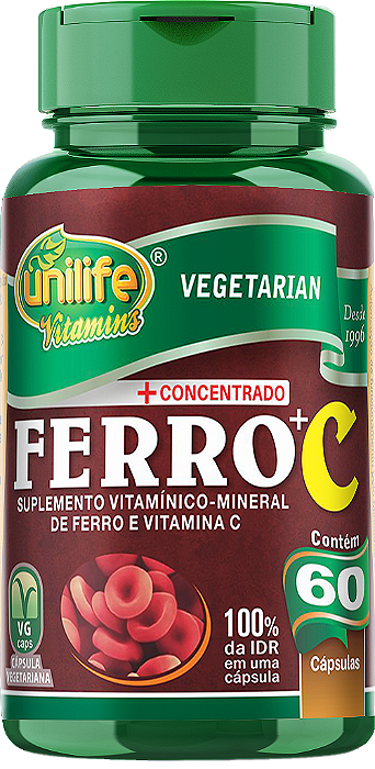 Ferro + C - 60 cáps