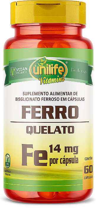Ferro quelato "FE" - 60 cáps