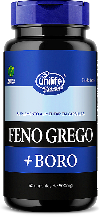 Feno grego + Boro- 60 cáps 500 mg