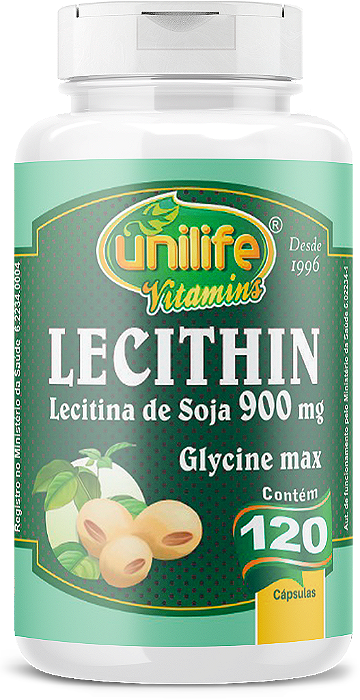 Lecithin - Lecitina de soja - 120 cáps