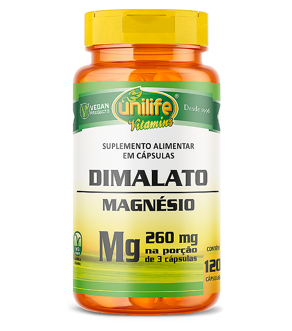 Magnésio dimalato - 120 cáps