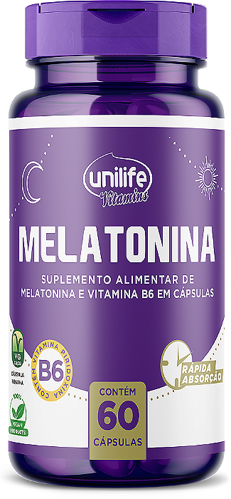 Melatonina - 60 cáps