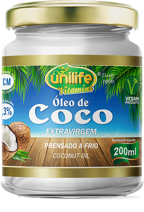Óleo de coco - Extra virgem 200 ml