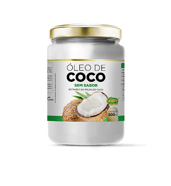Óleo de coco - Sem sabor 500 ml