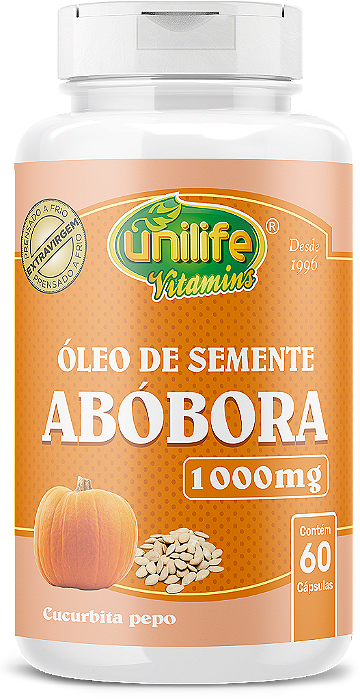Óleo de semente de abóbora - Curcubita Pepo - 60 cáps 1000 mg