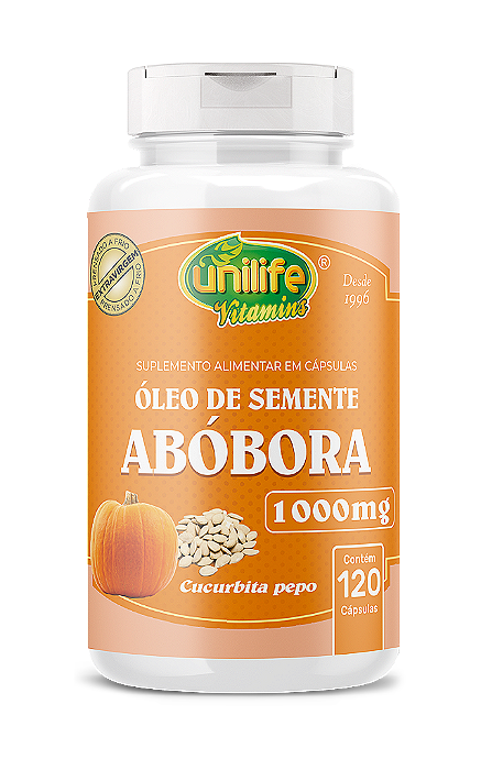 Óleo de semente de abóbora - Curcubita Pepo - 120 cáps  1000 mg