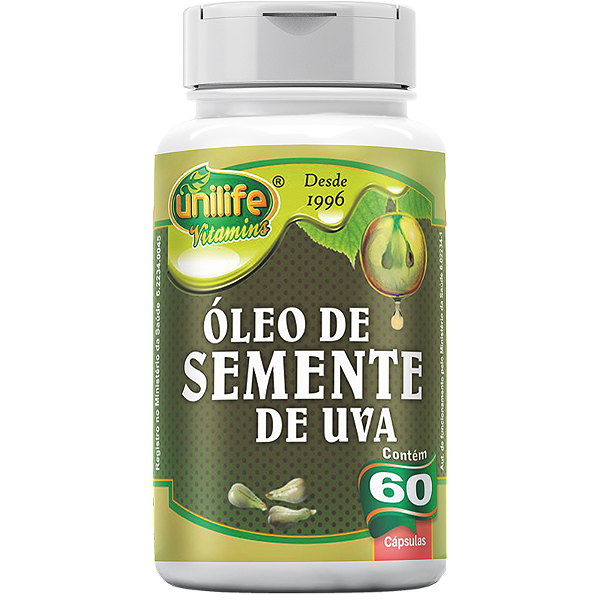 Óleo de semente de uva - 60 cáps