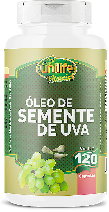 Óleo de semente de uva - 120 cáps