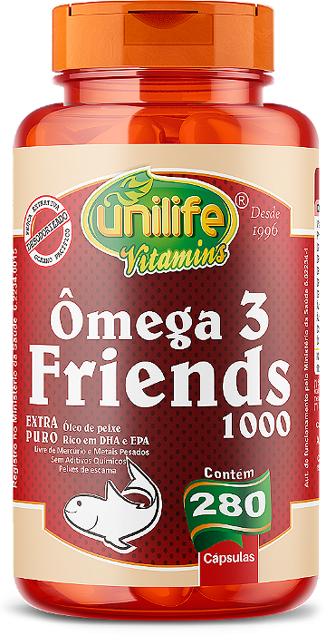 Ômega 3 - Friends - 280 cáps 1000 mg