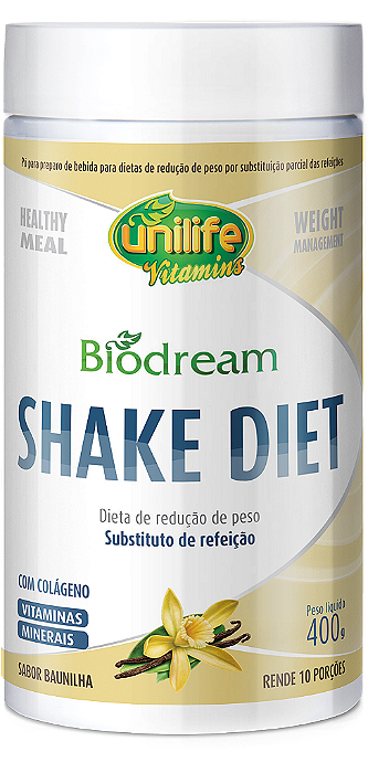 Shake Diet Biodream - Sabor baunilha 400 g