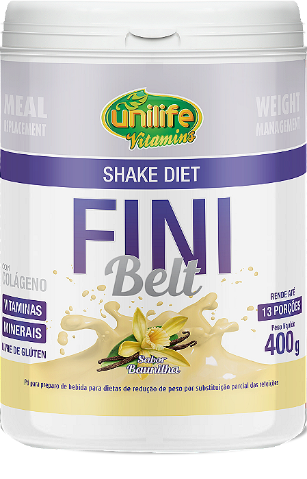 Shake Fini Belt - Sabor baunilha 400 g