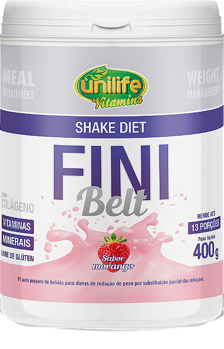 Shake Fini Belt - Sabor morango 400 g