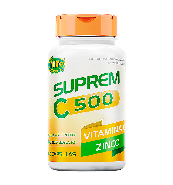 Suprem C500 - Vitamina "C" 500 mg. + Zinco 7 mg . - 60 cáps