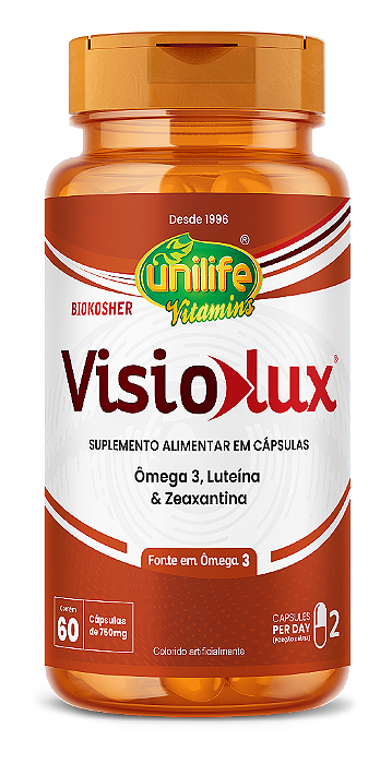 Visiolux-Omega 3 Luteina Zeaxantina-60 Cáps 750 mg