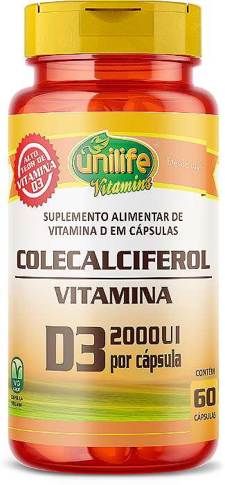 Vitamina D3 - Colecalciferol - 2.000 UI por gota - Sabor Menta