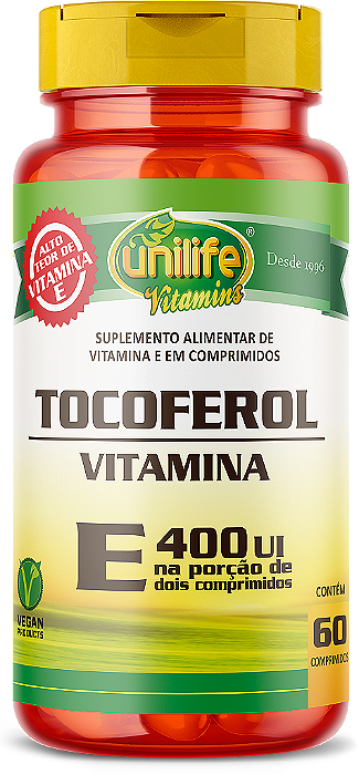 Vitamina E - Tocoferol - 60 comprimidos