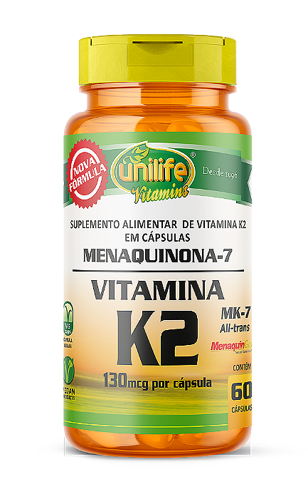 Vitamina K2 - Menaquinona - 60 cáps