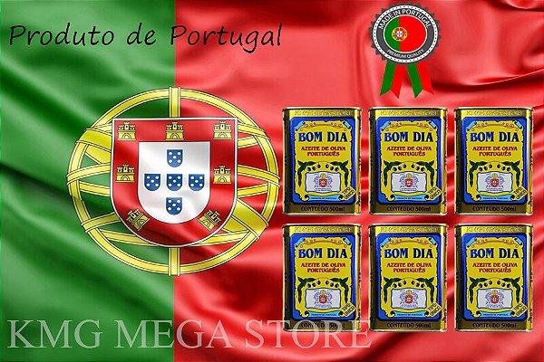 Azeite de Oliva Bom Dia Português Lata 500 Ml  - Kit 6 Latas