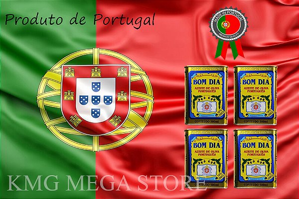 Azeite de Oliva Bom Dia Português Lata 500 Ml  - Kit 4 Latas
